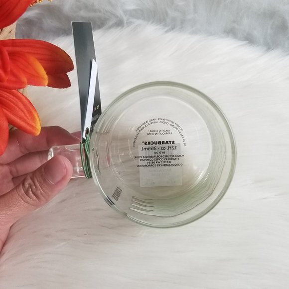 Starbucks 2021 Spring Mermaid Tail Glass Cup - Picture 3 of 3